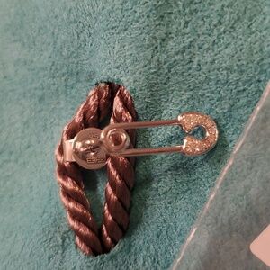 NWT EFFY DIAMOND SAFETY PIN STUDS EARRINGS STERLING SILVER 💙